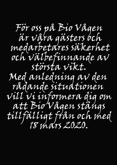 Biografen stängd!